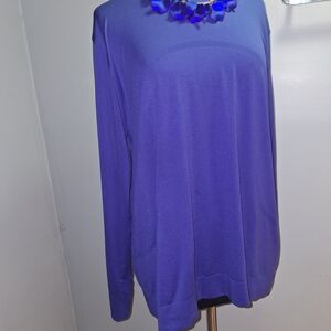 Vibrant Blue Long Sleeve Women's Top